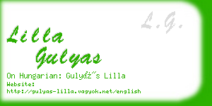 lilla gulyas business card